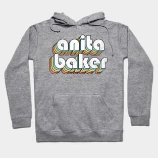 Anita Baker - Retro Rainbow Letters Hoodie